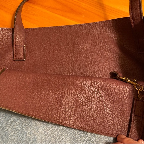 Free People Vegan Leather 3 piece tote/purse - Picture 3 of 8